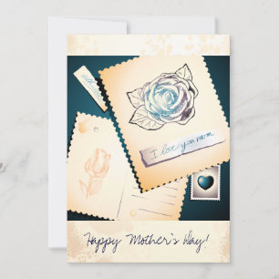 I love you mum, card
