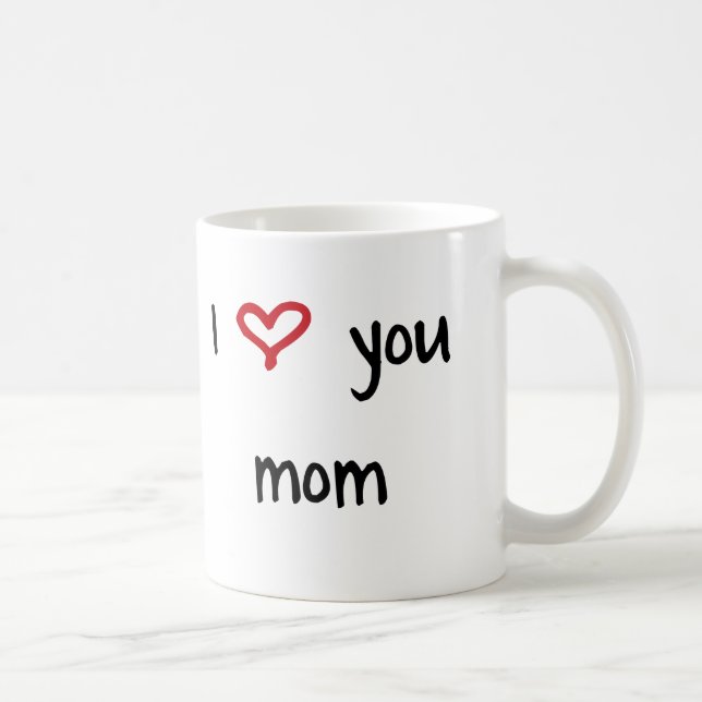 I Love You, Mum Coffee Mug (Right)