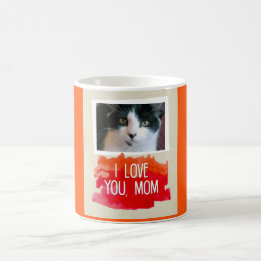 I Love You Mum Custom Cat Photo Mug