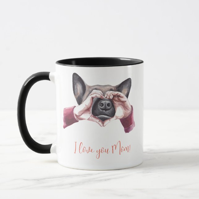 "I Love you Mum!" Dog Mum Mug (Left)
