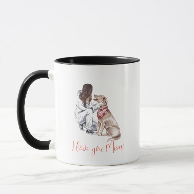 "I Love you Mum!" Dog Mum Mug (Left)