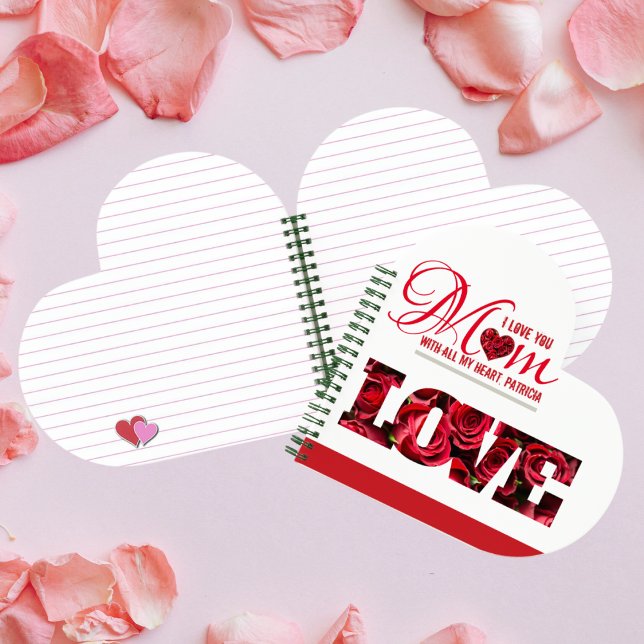 I Love You Mum Elegant Modern Mothers Day Notebook (Creator Uploaded)