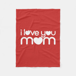 I love you mum fleece blanket
