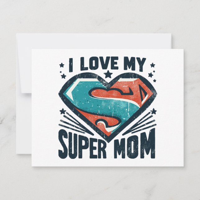 I Love You Mum Holiday Card (Front)