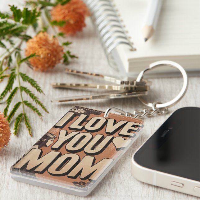 i love you mum key ring (Front Right)