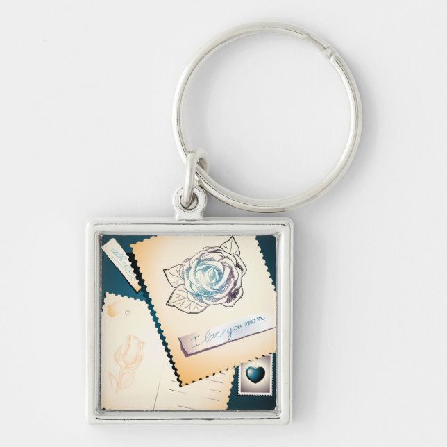 I love you mum, keychain (Front)