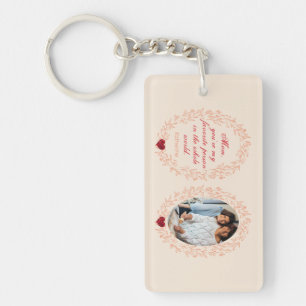 I Love You Mum Modern Photo Keepsake Mothers Day Key Ring