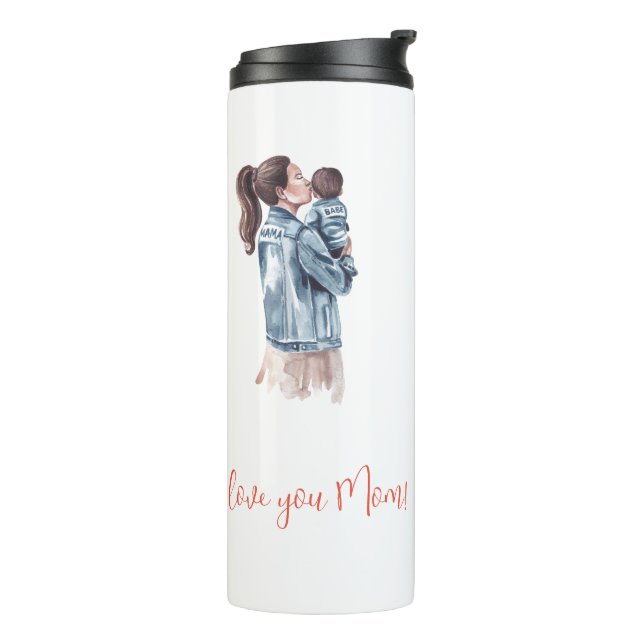 "I Love you Mum!" Mother & Child  Thermal Tumbler (Rotated Left)