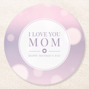 I Love You Mum Mother's Day   Coaster