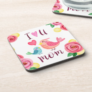 I Love You Mum Mother's Day   Coaster