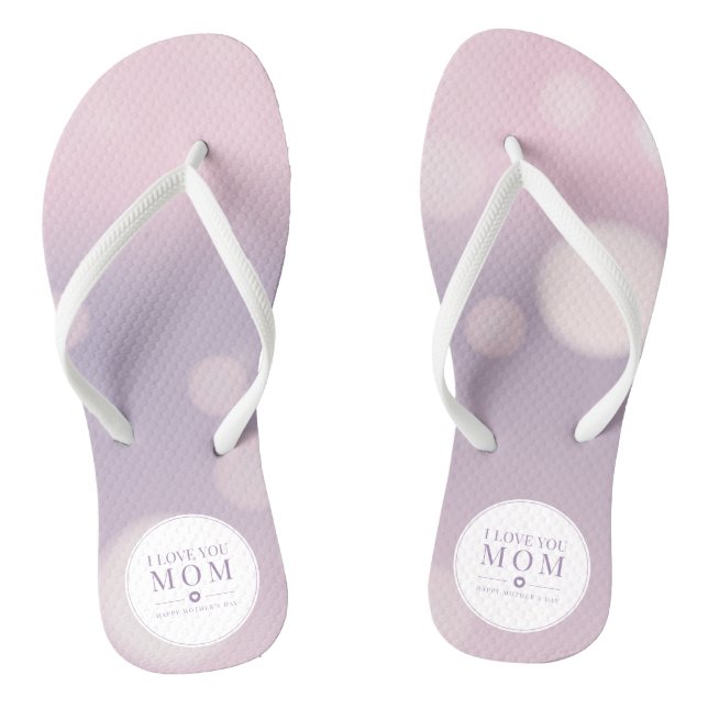 I Love You Mum Mother's Day | Flip Flops (Footbed)