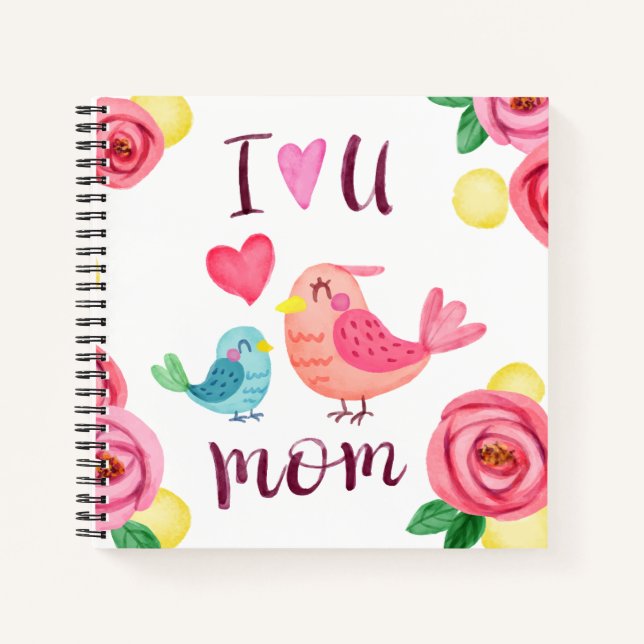 I Love You Mum Mother's Day | Guestbook Notebook (Front)
