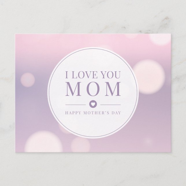 I Love You Mum Mother's Day | Postcard (Front)
