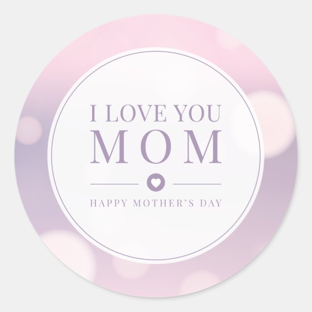 I Love You Mum Mother's Day | Sticker (Front)