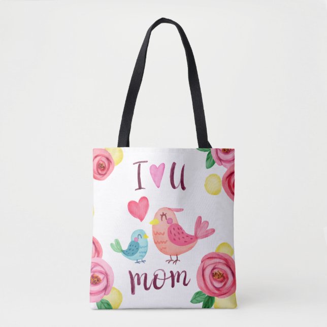 I Love You Mum Mother's Day Tote Bag (Front)