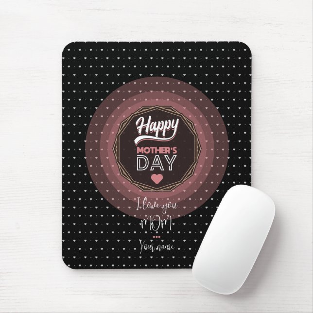 I love you mum mouse mat (With Mouse)