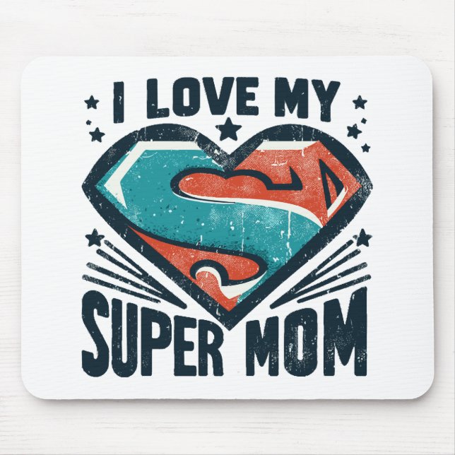  I Love You Mum Mouse Mat (Front)