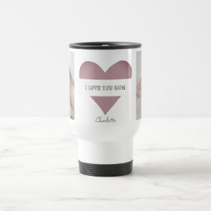 I Love You Mum – Personalised Photos Travel Mug