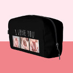 I Love You Mum Photo Black Dopp Kit<br><div class="desc">Create your I Love You Mum Photo Black Dopp Kit! Personalised with your own text. You can further customise this design by selecting the "Edit Design" button if desired.</div>