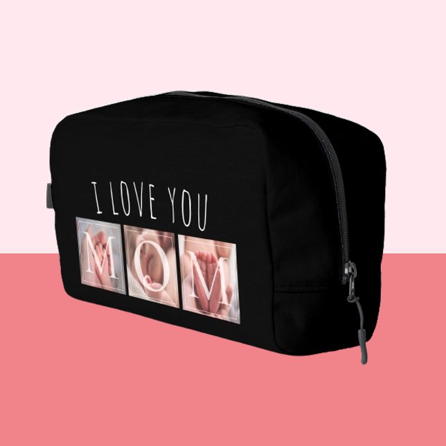 I Love You Mum Photo Black Dopp Kit (Creator Uploaded)