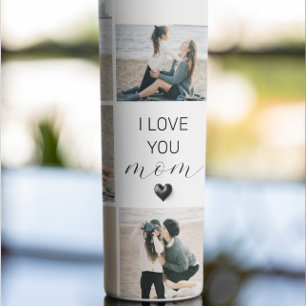 I Love You Mum   Photo Collage   Custom Name Thermal Tumbler