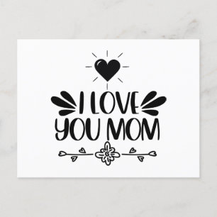 I Love You Mum Postcard