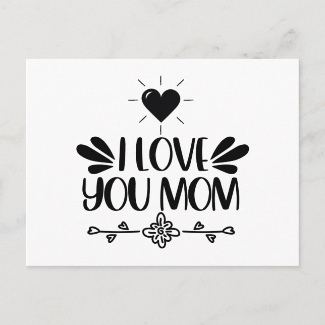 I Love You Mum Postcard (Front)
