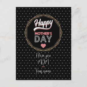 I love you mum postcard