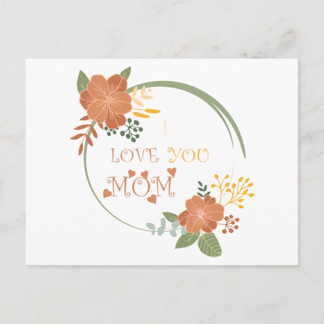 I Love You Mum Postcard (Front)