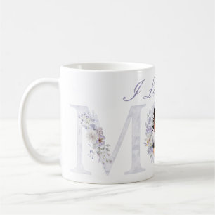I Love You Mum Purple Flowered Coffee Mug
