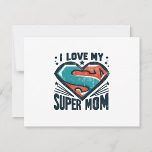 I Love You Mum RSVP Card