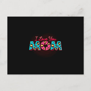 I love you mum Sublimation Postcard
