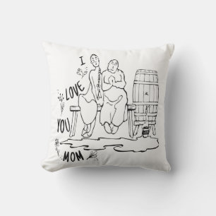 I love you mum ! T-Shirt Cushion