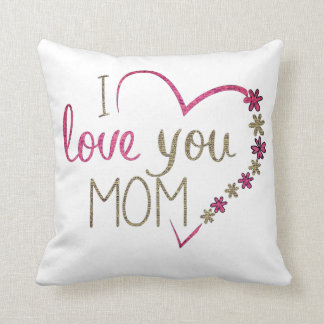 I Love You Mum Throw Pillow