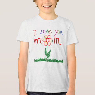 I love you mum Tri-Blend shirt