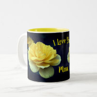 I Love You Mum Yellow Rose Flower 