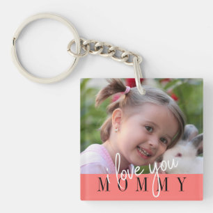 I Love You Mummy Custom Photo Key Ring