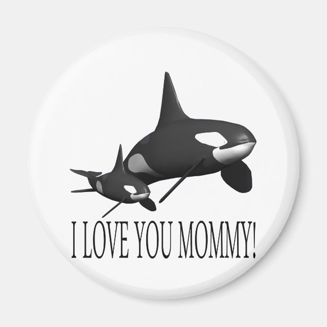 I Love You Mummy Magnet (Front)