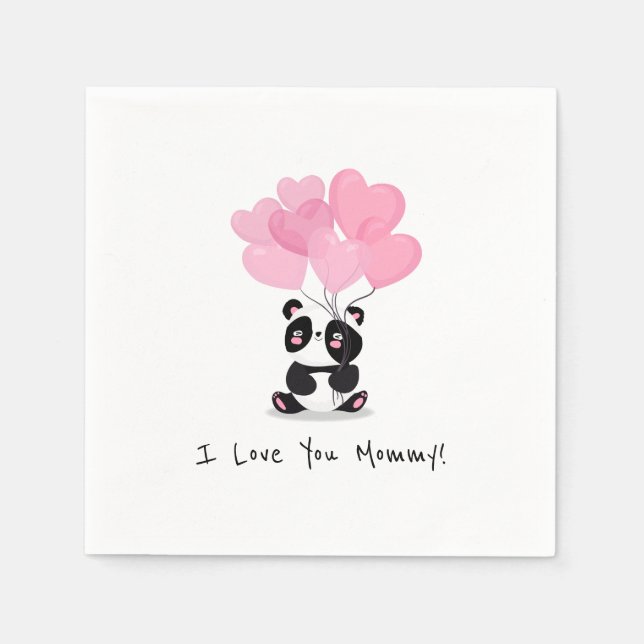 I Love You Mummy Mother's Day | Napkin (Front)