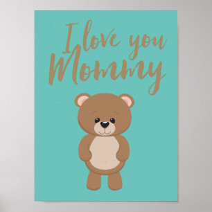 "I Love You Mummy" Poster 9.19" x 12.25", Matte