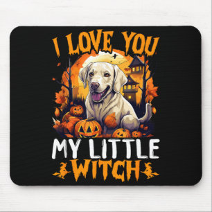 I love you my little witch mouse mat