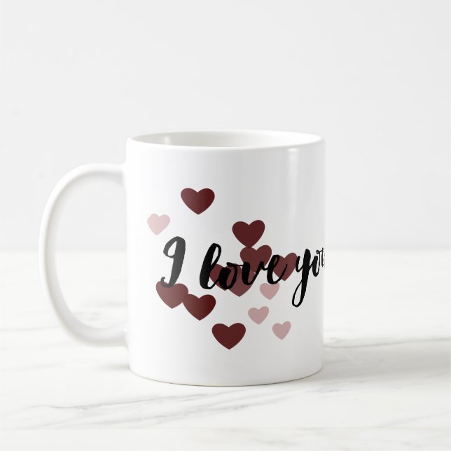 I Love You My Sweet Hearts Coffee Mug (Left)