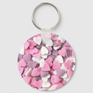 I love you my sweet Valentine with lovely hearts! Key Ring