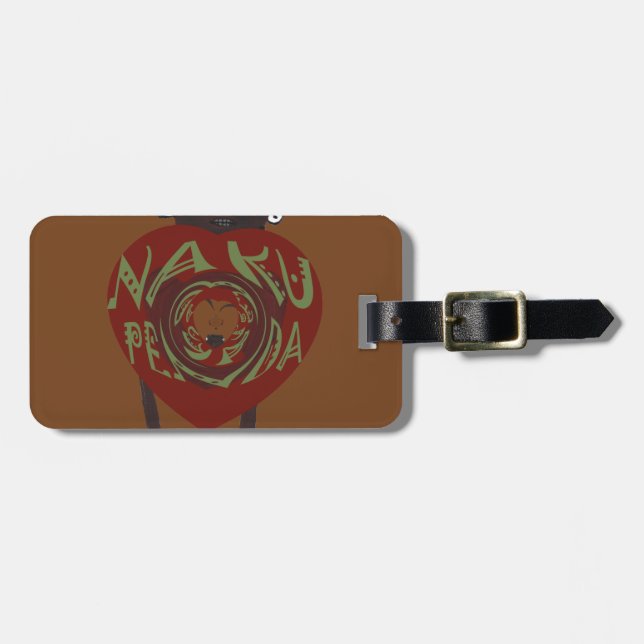 I love You! Nakupenda Sana Luggage Tag (Front Horizontal)