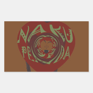 I love You! Nakupenda Sana Rectangular Sticker