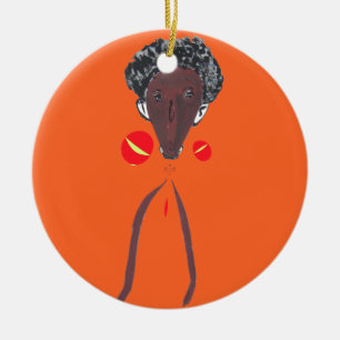 I love you Nakupenda Swahili Ceramic Tree Decoration