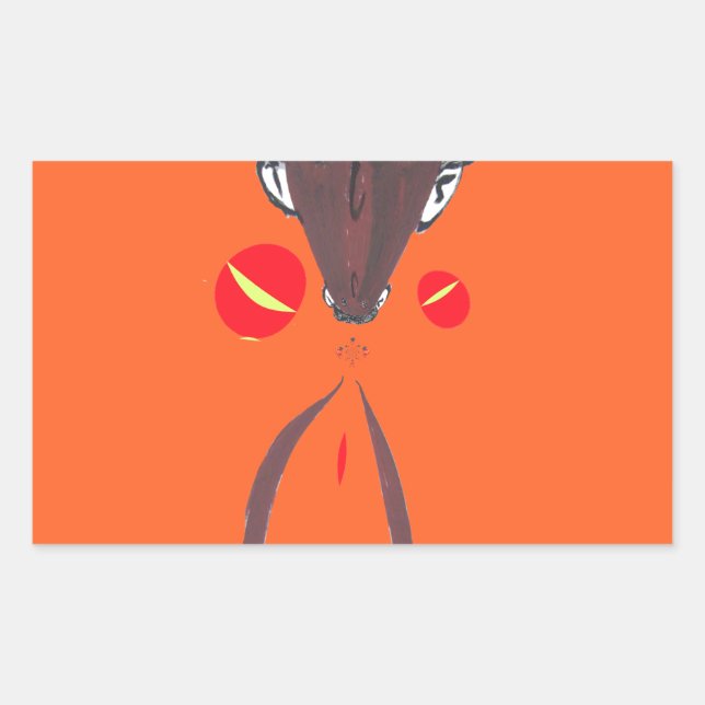 I love you Nakupenda Swahili Rectangular Sticker (Front)