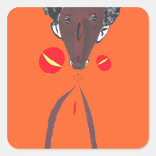 I love you Nakupenda Swahili Square Sticker