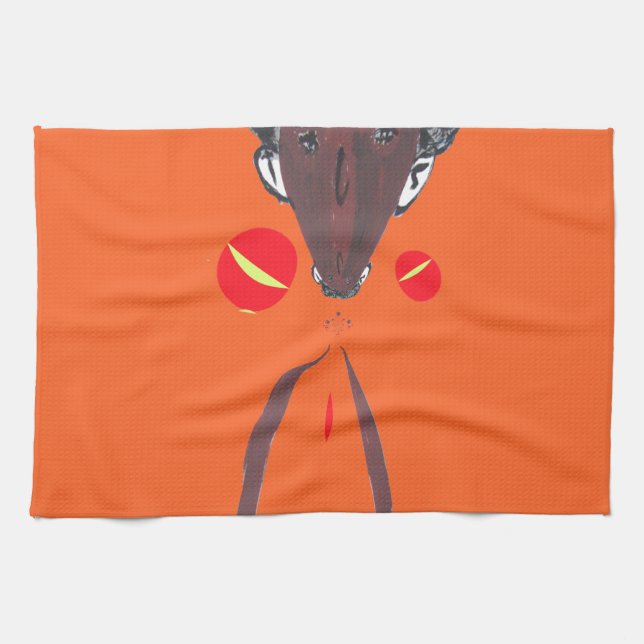 I love you Nakupenda Swahili Tea Towel (Horizontal)