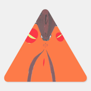 I love you Nakupenda Swahili Triangle Sticker